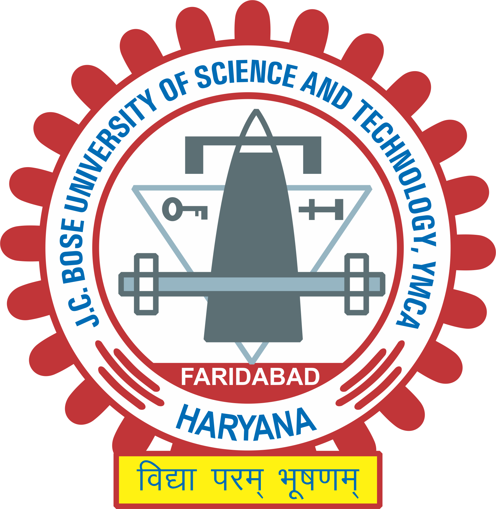 J.C. Bose University of Science and Technology logo